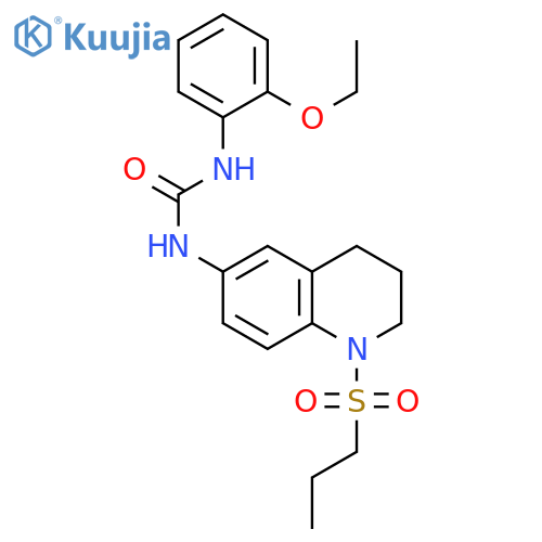 1-(2-ethoxyphenyl)-3-1-(propane-1-sulfonyl)-1,2,3,4-tetrahydroquinolin-6-ylurea structure