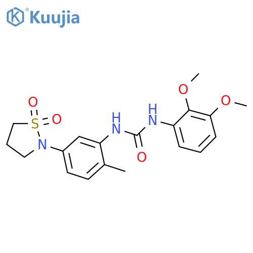 1-(2,3-dimethoxyphenyl)-3-5-(1,1-dioxo-1lambda6,2-thiazolidin-2-yl)-2-methylphenylurea structure