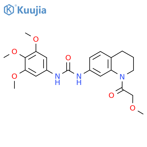 3-1-(2-methoxyacetyl)-1,2,3,4-tetrahydroquinolin-7-yl-1-(3,4,5-trimethoxyphenyl)urea structure