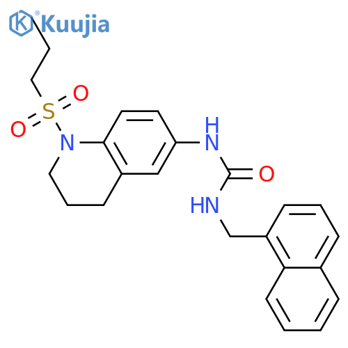 1-[(naphthalen-1-yl)methyl]-3-[1-(propane-1-sulfonyl)-1,2,3,4-tetrahydroquinolin-6-yl]urea structure