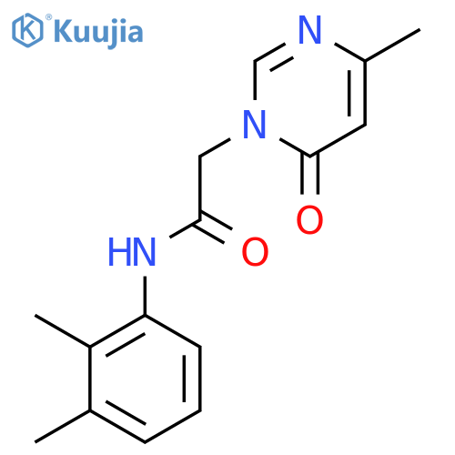 N-(2,3-dimethylphenyl)-2-(4-methyl-6-oxo-1,6-dihydropyrimidin-1-yl)acetamide structure