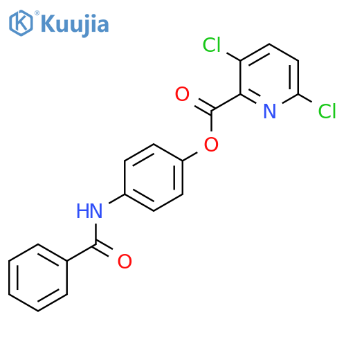 4-Benzamidophenyl 3,6-dichloropyridine-2-carboxylate structure