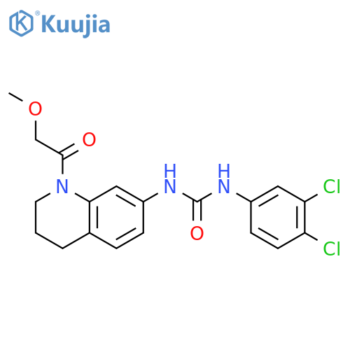 1-(3,4-dichlorophenyl)-3-1-(2-methoxyacetyl)-1,2,3,4-tetrahydroquinolin-7-ylurea structure