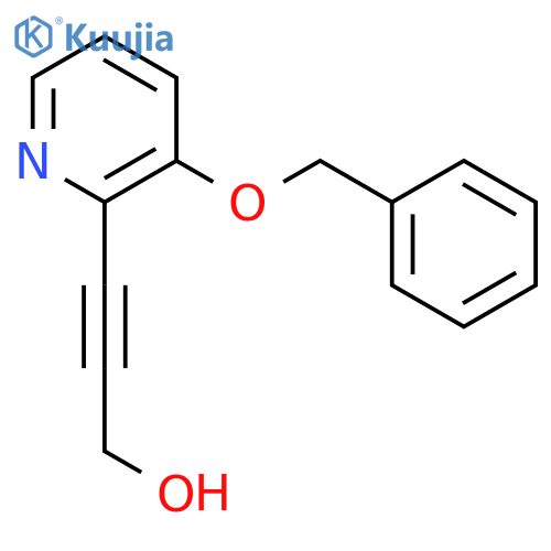 3-(3-(Benzyloxy)pyridin-2-yl)prop-2-yn-1-ol structure