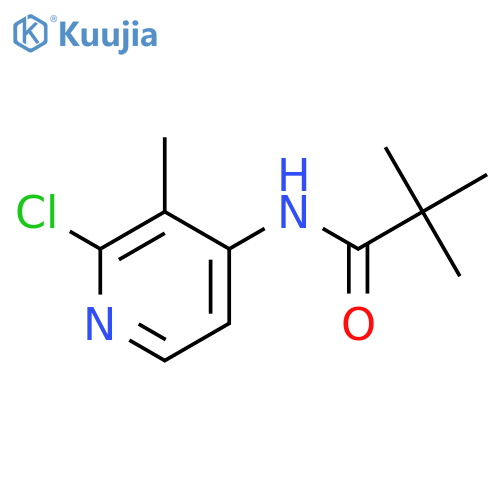 N-(2-Chloro-3-methylpyridin-4-yl)pivalamide structure