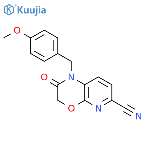1-(4-Methoxybenzyl)-2-oxo-2,3-dihydro-1H-pyrido2,3-b1,4oxazine-6-carbonitrile structure