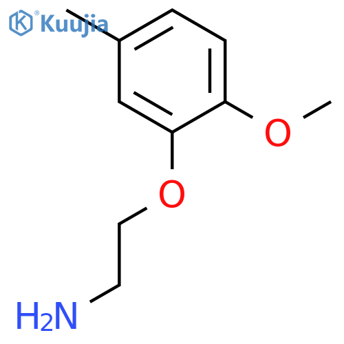 2-(2-methoxy-5-methylphenoxy)ethan-1-amine structure