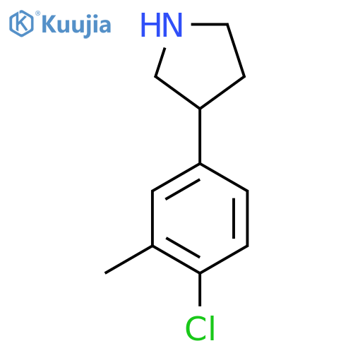 3-(4-chloro-3-methylphenyl)pyrrolidine structure