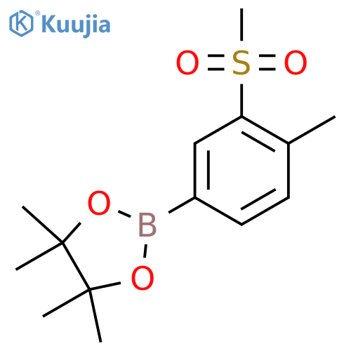 4,4,5,5-Tetramethyl-2-(4-methyl-3-methylsulfonylphenyl)-1,3,2-dioxaborolane structure