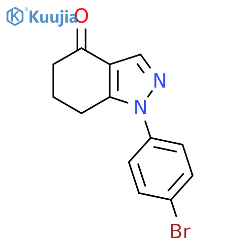 1-(4-Bromophenyl)-4,5,6,7-tetrahydro-1H-indazol-4-one structure
