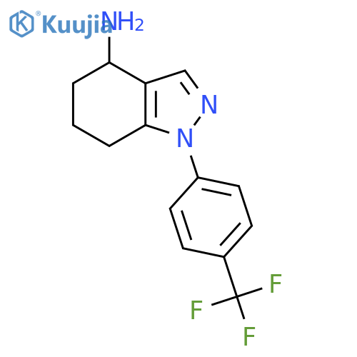 1-(4-Trifluoromethylphenyl)-4-amino-4,5,6,7-tetrahydroindazole structure
