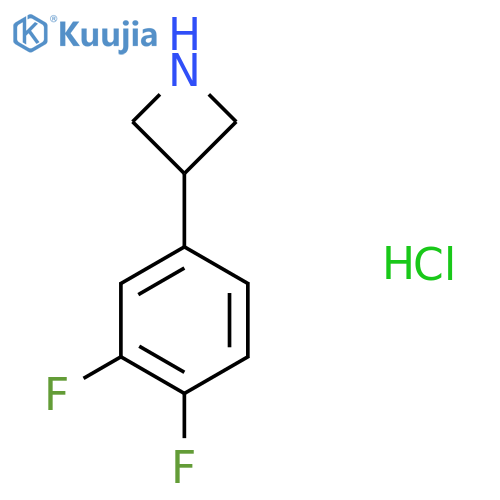 3-(3,4-Difluorophenyl)azetidine hydrochloride structure