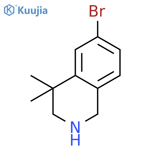 6-bromo-4,4-dimethyl-2,3-dihydro-1H-isoquinoline structure