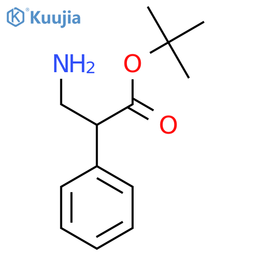 tert-butyl 3-amino-2-phenylpropanoate structure