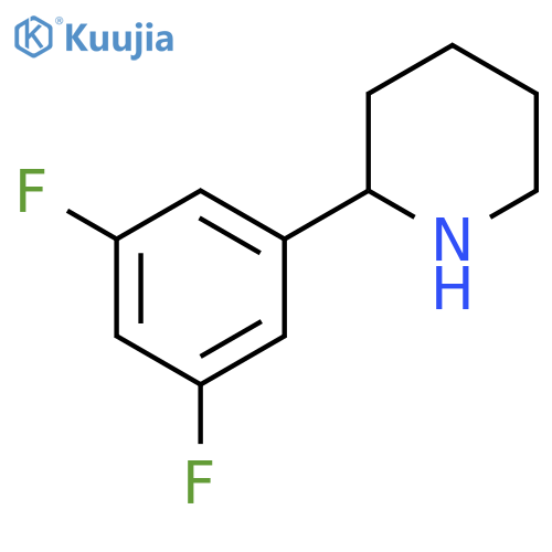 2-(3,5-DIFLUOROPHENYL)PIPERIDINE structure