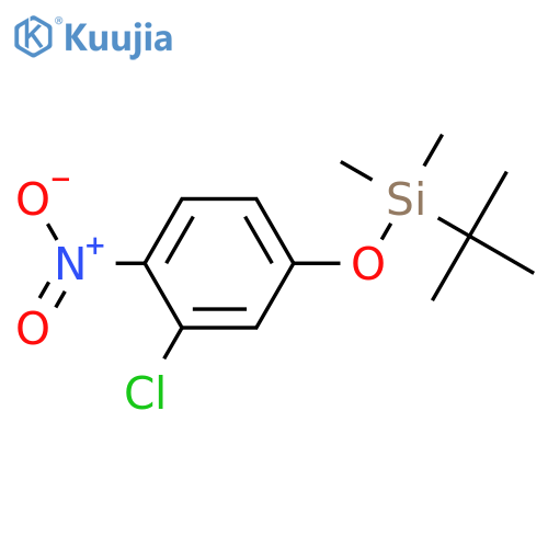 tert-Butyl(3-chloro-4-nitrophenoxy)dimethylsilane structure