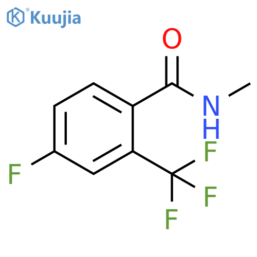 4-Fluoro-N-methyl-2-(trifluoromethyl)benzamide structure