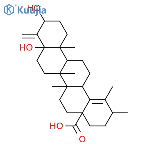 24-Norursa-4(23),18-dien-28-oic acid, 3,5-dihydroxy-, (3β)- (9CI) structure