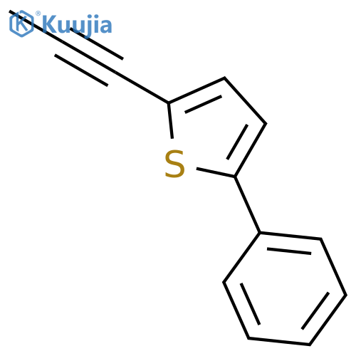 Thiophene,2-phenyl-5-(1-propyn-1-yl)- structure