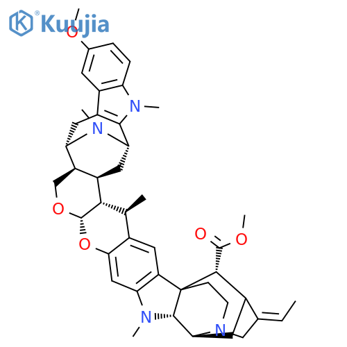 6,22-Imino-13,18a-methano-18aH-indolo[3′′′′,2′′′′:5′′′,6′′′]cycloocta[1′′′,2′′′:4′′,5′′]pyrano[3′′,2′′:5′,6′]pyrano[3′,2′:5,6]indolo[3,2-a]quinolizine-25-carboxylic acid, 14-ethylidene-5,6,6a,7,8a,11,11a,11b,12,13,14,15,17,18,20,20a,20b,21,22,23-eicosahydro-3-methoxy-11,20,23,24-tetramethyl-, methyl ester, (6S,6aR,8aS,11aR,11bS,13R,14E,18aR,20R,20aR,20bR,22S,25S)- structure