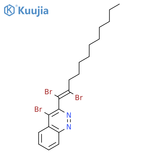 (E)-4-Bromo-3-(1,2-dibromododec-1-en-1-yl)cinnoline structure