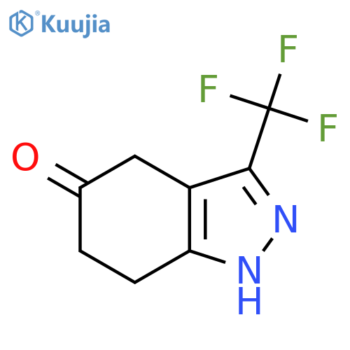 4,5,6,7-Tetrahydro-5-oxo-3-trifluoromethyl-1H-indazole structure