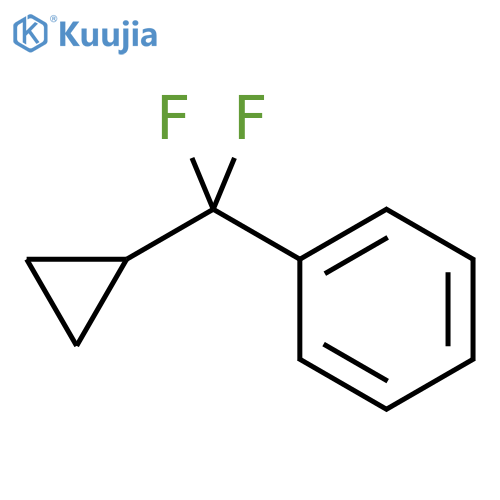 (Cyclopropyldifluoromethyl)benzene structure
