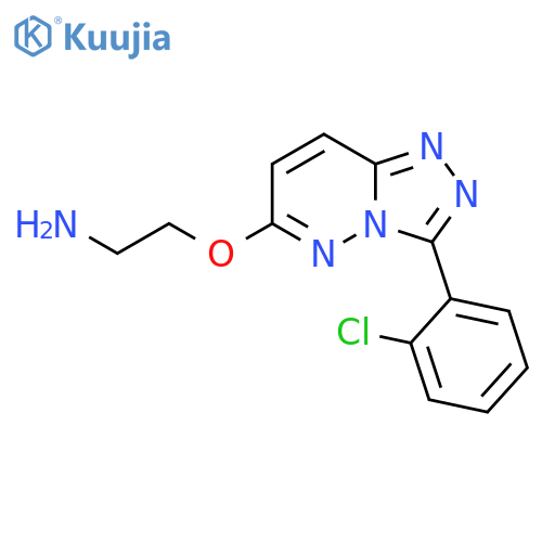 2-{[3-(2-chlorophenyl)-[1,2,4]triazolo[4,3-b]pyridazin-6-yl]oxy}ethan-1-amine structure