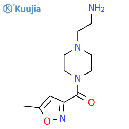 (2-{4-[(5-methylisoxazol-3-yl)carbonyl]piperazin-1-yl}ethyl)amine structure