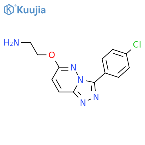 2-{[3-(4-chlorophenyl)-[1,2,4]triazolo[4,3-b]pyridazin-6-yl]oxy}ethan-1-amine structure