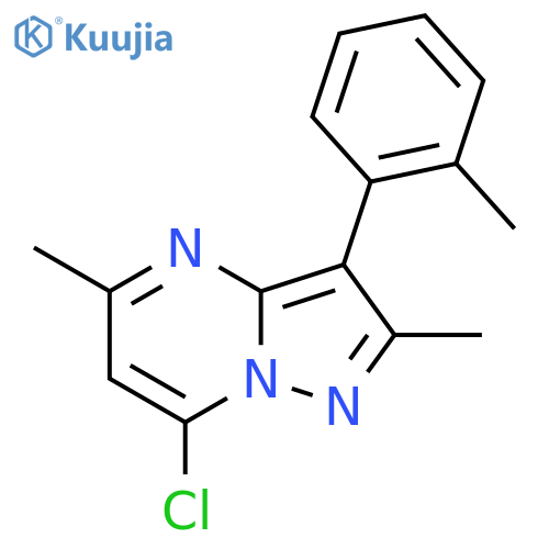 7-Chloro-2,5-dimethyl-3-(2-methylphenyl)pyrazolo[1,5-a]pyrimidine structure