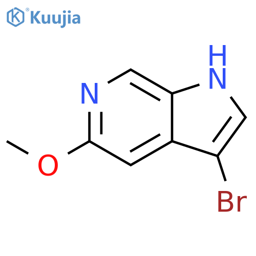 3-Bromo-5-methoxy-1H-pyrrolo[2,3-c]pyridine structure