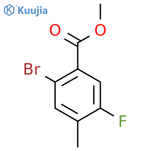 Methyl 2-bromo-5-fluoro-4-methylbenzoate structure