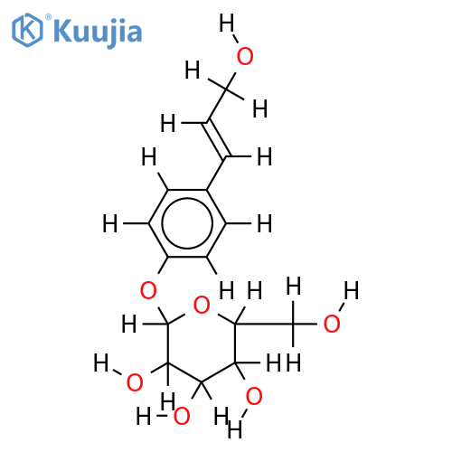 (E)-4-hydroxycinnamyl alcohol 4-O-beta-D-glucopyranoside structure