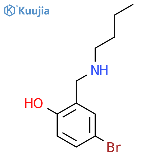 4-Bromo-2-[(butylamino)methyl]phenol structure