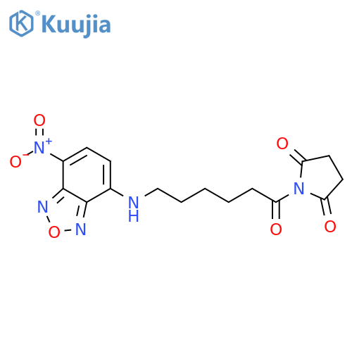 1-[6-[(7-Nitro-2,1,3-benzoxadiazol-4-yl)amino]-1-oxohexyl]-2,5-pyrrolidinedione structure