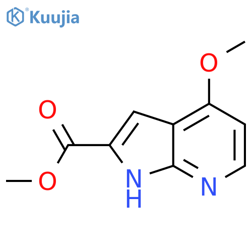 methyl 4-methoxy-7H-pyrrolo2,3-bpyridine-2-carboxylate structure