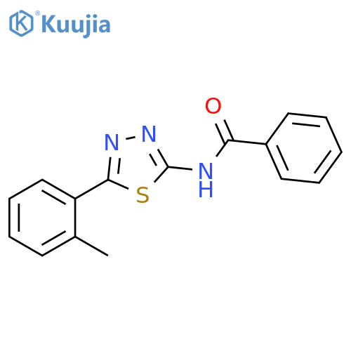 N-5-(2-methylphenyl)-1,3,4-thiadiazol-2-ylbenzamide structure