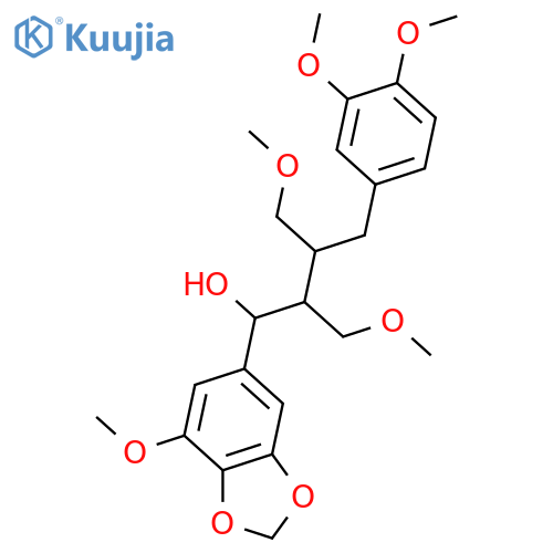 8,8'-Lignan-3,3',4,4',5,7,9,9'-octol; (7ξ,8R*,8'R*)-form, 3,4-Methylene, 3',4',5,9,9'-penta-Me ether structure