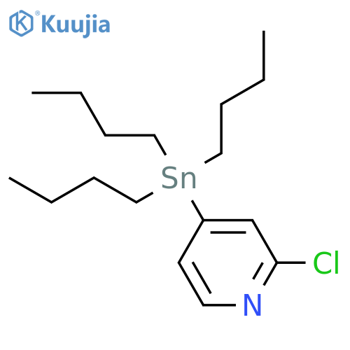 2-Chloro-4-(tributylstannyl)pyridine structure