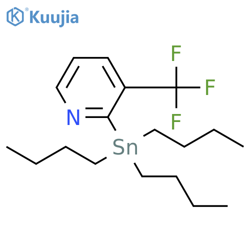 2-(Tributylstannyl)-3-(trifluoromethyl)pyridine structure