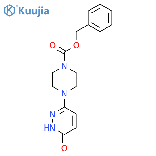 Benzyl 4-(6-oxo-1,6-dihydropyridazin-3-yl)piperazine-1-carboxylate structure