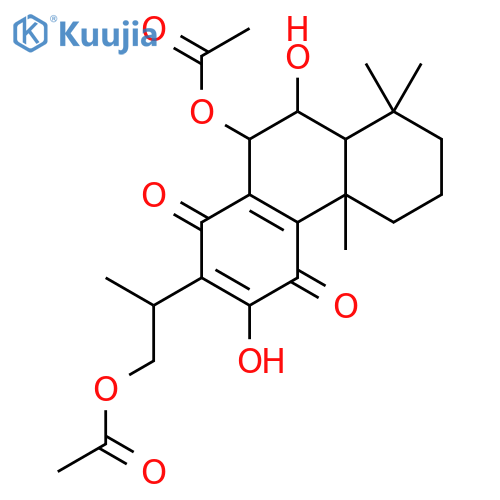 1,4-Phenanthrenedione,10-(acetyloxy)-2-[2-(acetyloxy)-1-methylethyl]-4b,5,6,7,8,8a,9,10-octahydro-3,9-dihydroxy-4b,8,8-trimethyl-(9CI) structure