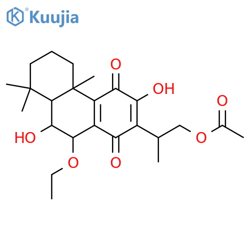 1,4-Phenanthrenedione,2-[2-(acetyloxy)-1-methylethyl]-10-ethoxy-4b,5,6,7,8,8a,9,10-octahydro-3,9-dihydroxy-4b,8,8-trimethyl-(9CI) structure