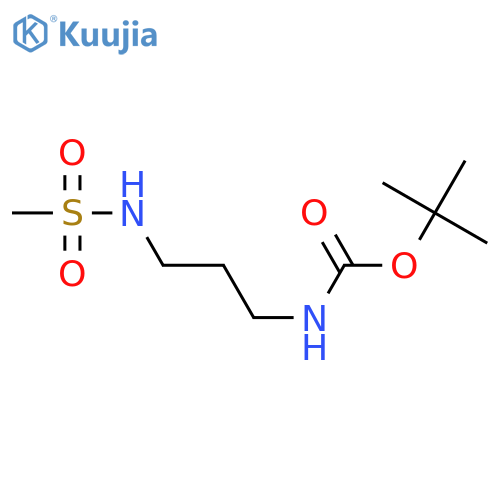 Carbamic acid,N-[3-[(methylsulfonyl)amino]propyl]-, 1,1-dimethylethyl ester structure