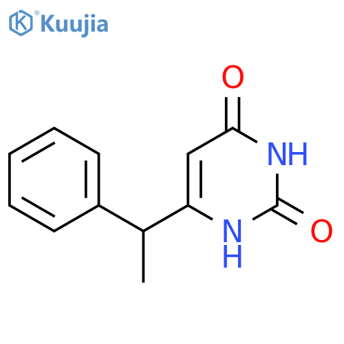 6-(1-Phenylethyl)pyrimidine-2,4(1H,3H)-dione structure
