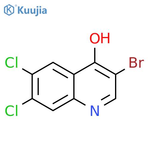 3-Bromo-6,7-dichloro-4-hydroxyquinoline structure