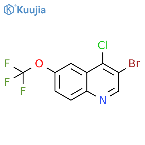 3-Bromo-4-chloro-6-(trifluoromethoxy)quinoline structure