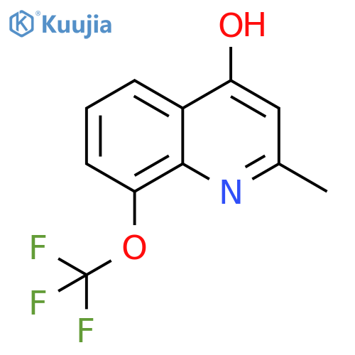 2-methyl-8-(trifluoromethoxy)quinolin-4-ol structure