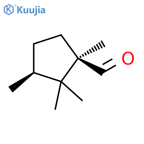 (1R,3S)-1,2,2,3-tetramethylcyclopentane-1-carbaldehyde structure